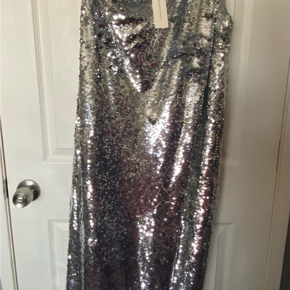 Silver Sequin Dress
